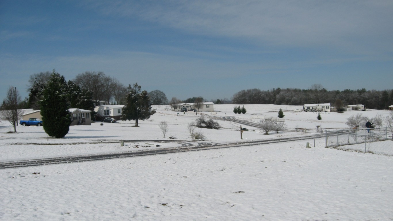 Snow in Anderson, SC by Yousef AH