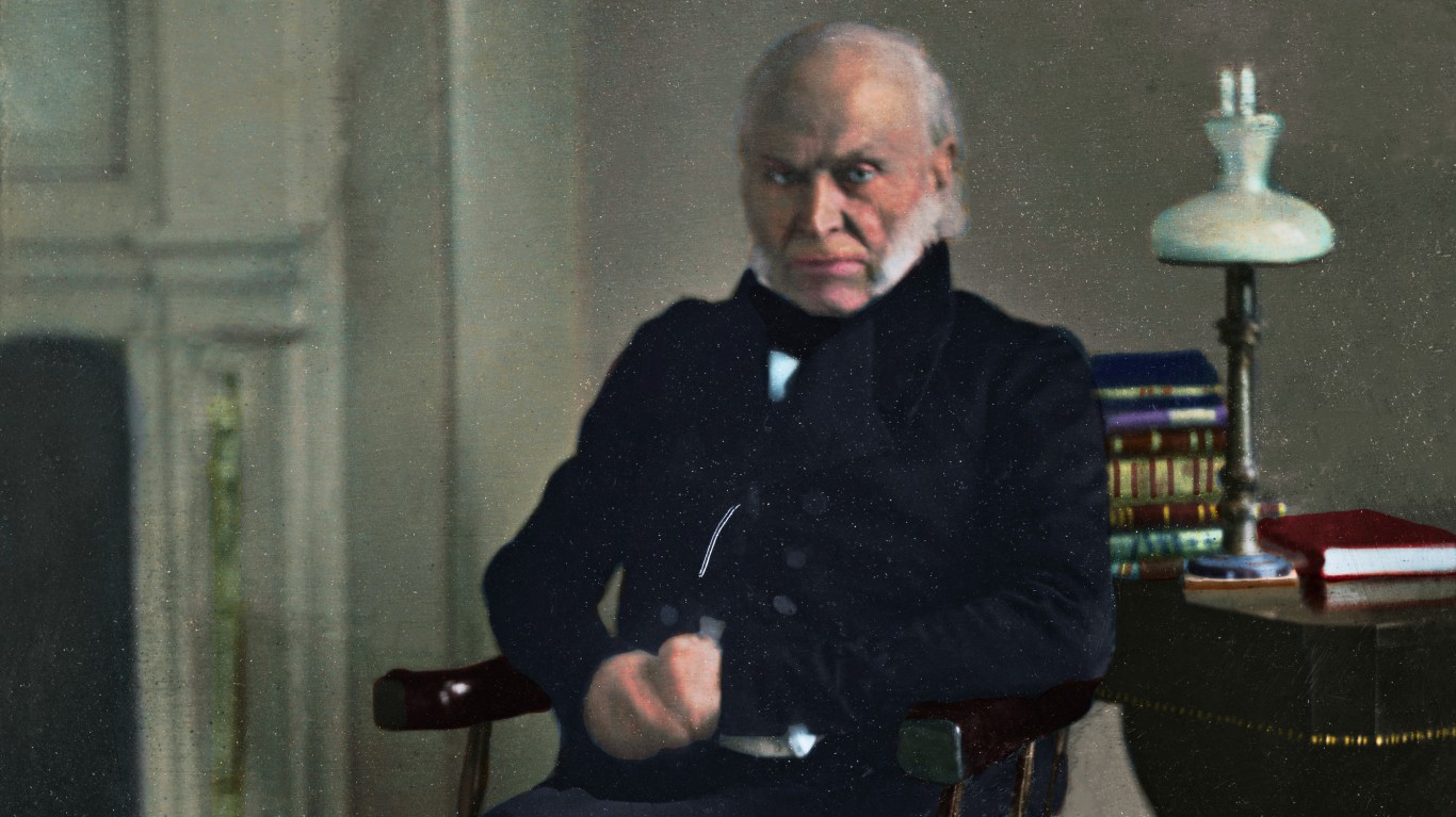 US President John Quincy Adams... by Cassowary Colorizations