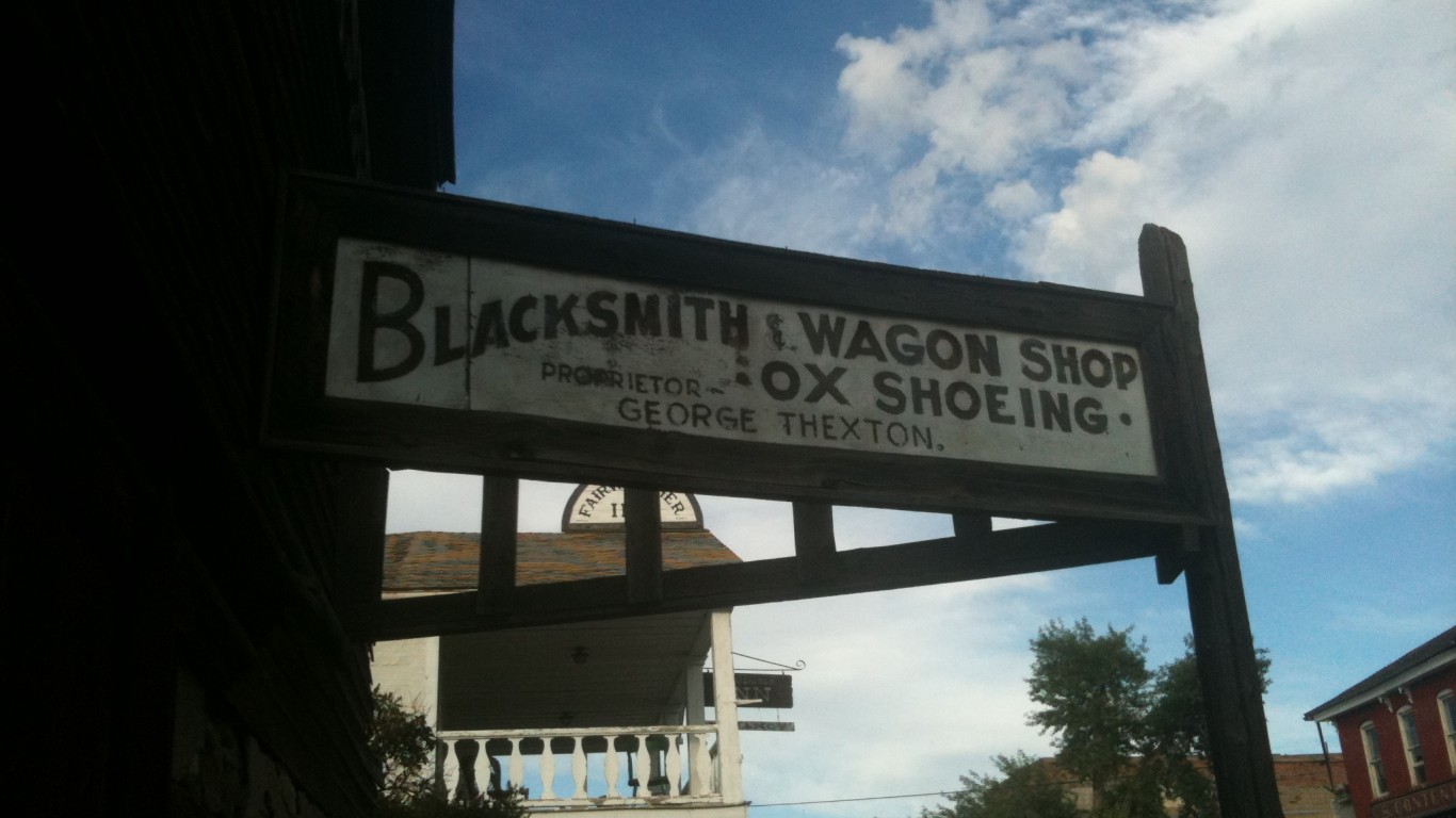 Blacksmith &amp; Wagon Shop by Ernie Hathaway