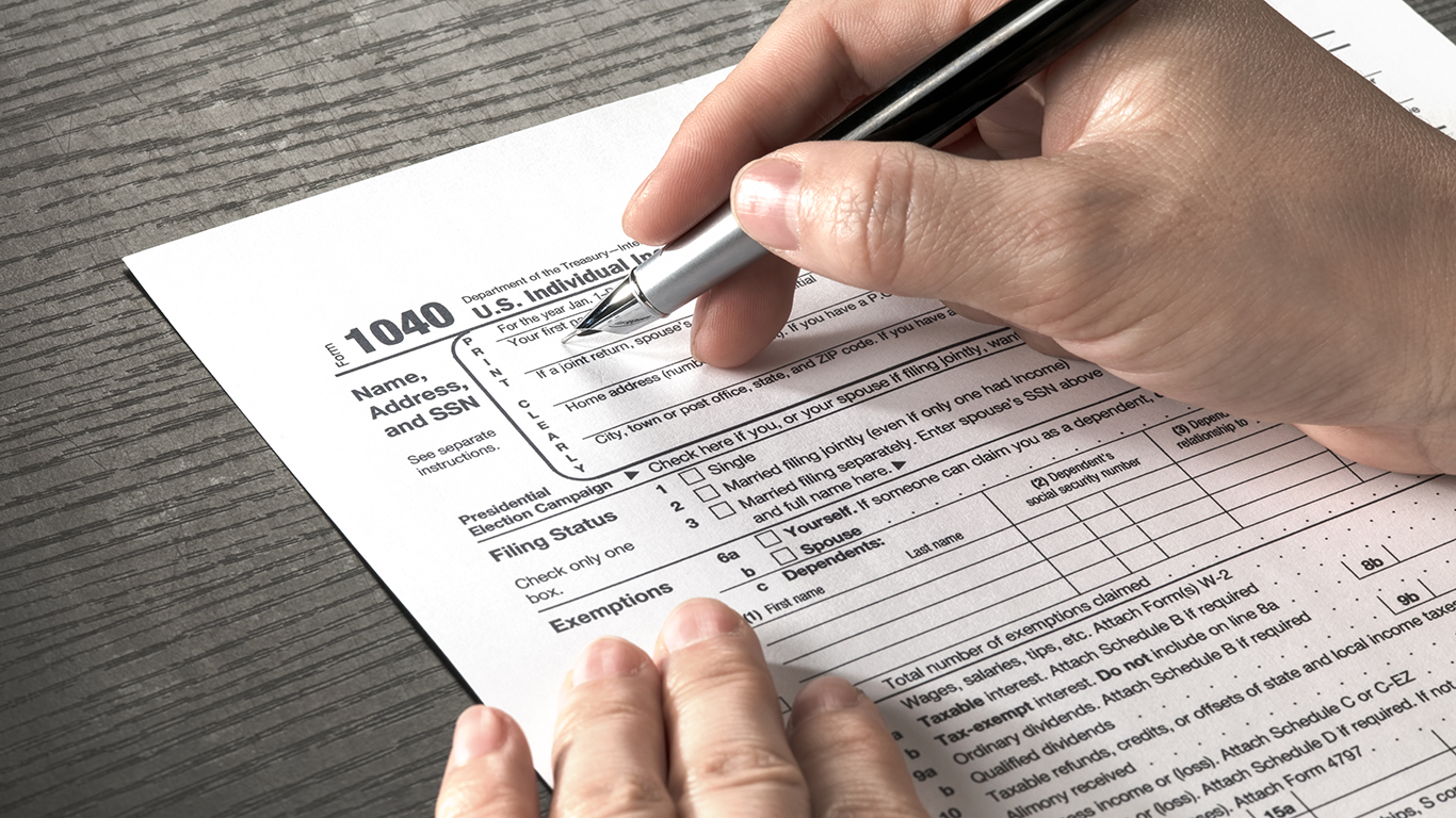 States With the Largest Average Tax Refund