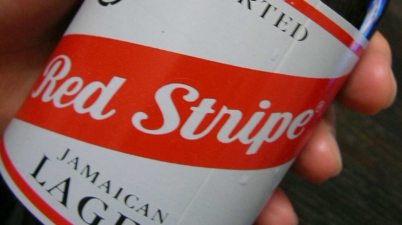 Red Stripe Beer by Hajime NAKANO