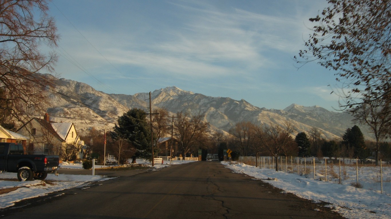 Quiet Street in Holladay, Utah by Ken Lund