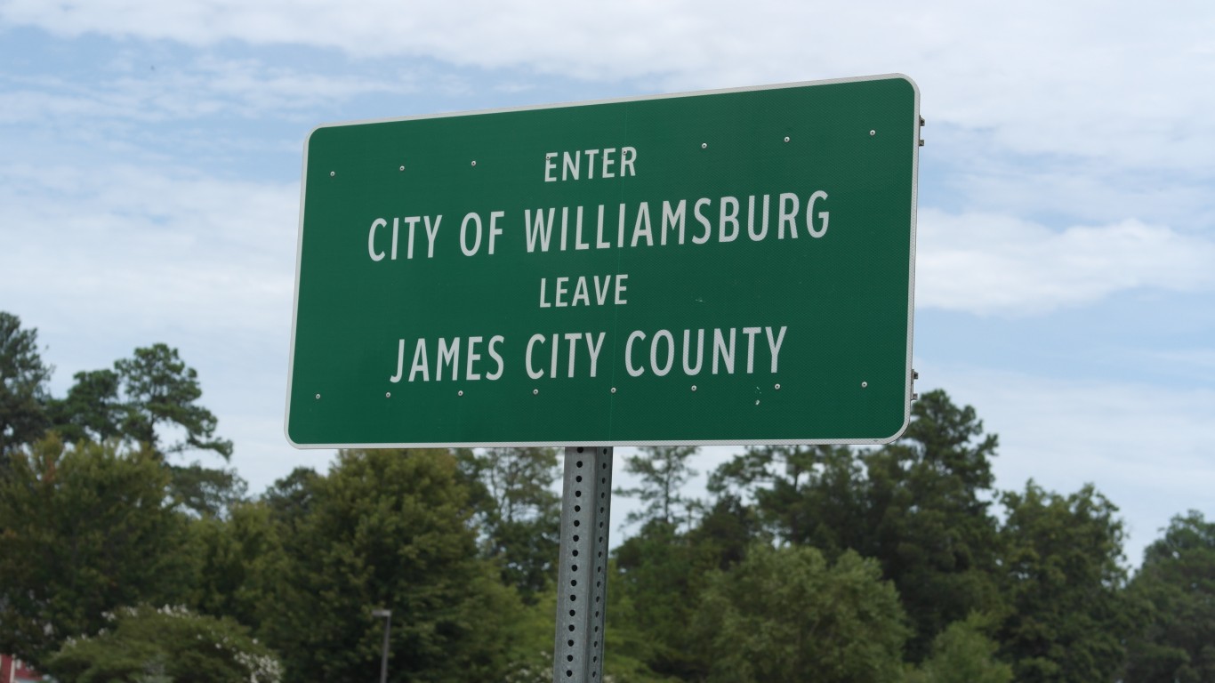 Williamsburg City Limits sign by Aaron F. Stone