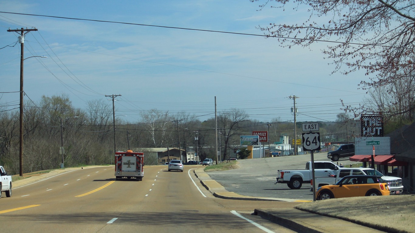 US64 East Sign - Whiteville by formulanone