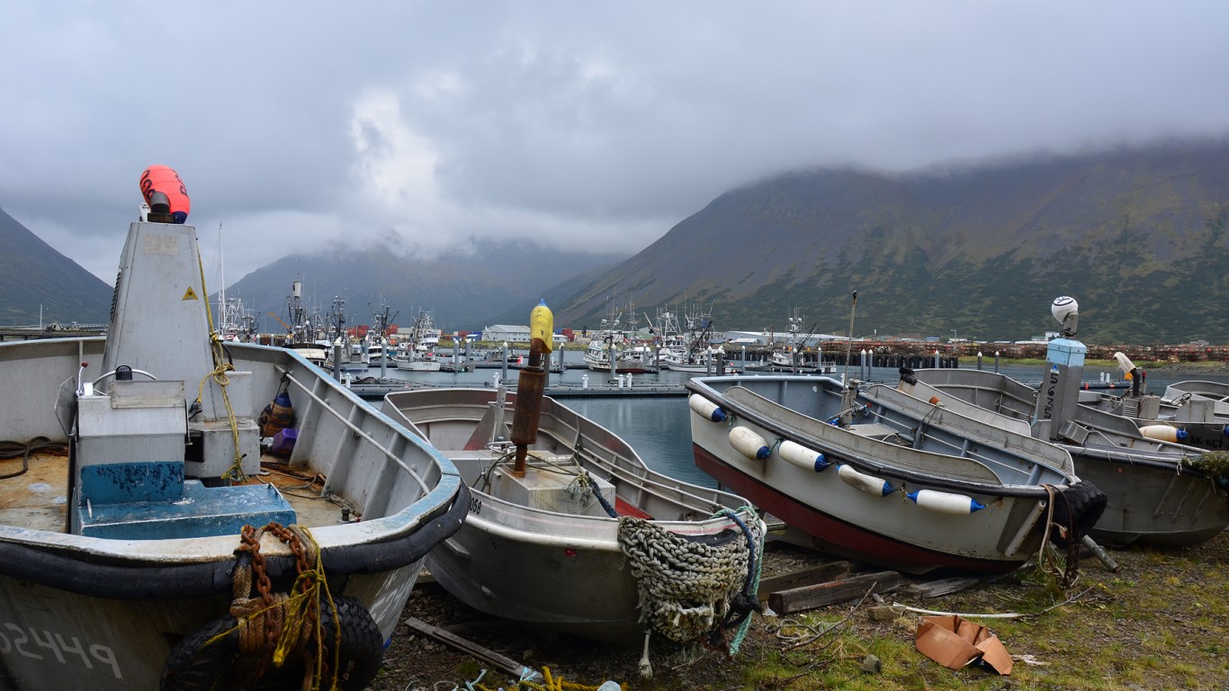 Skiffs at King Cove by James Brooks