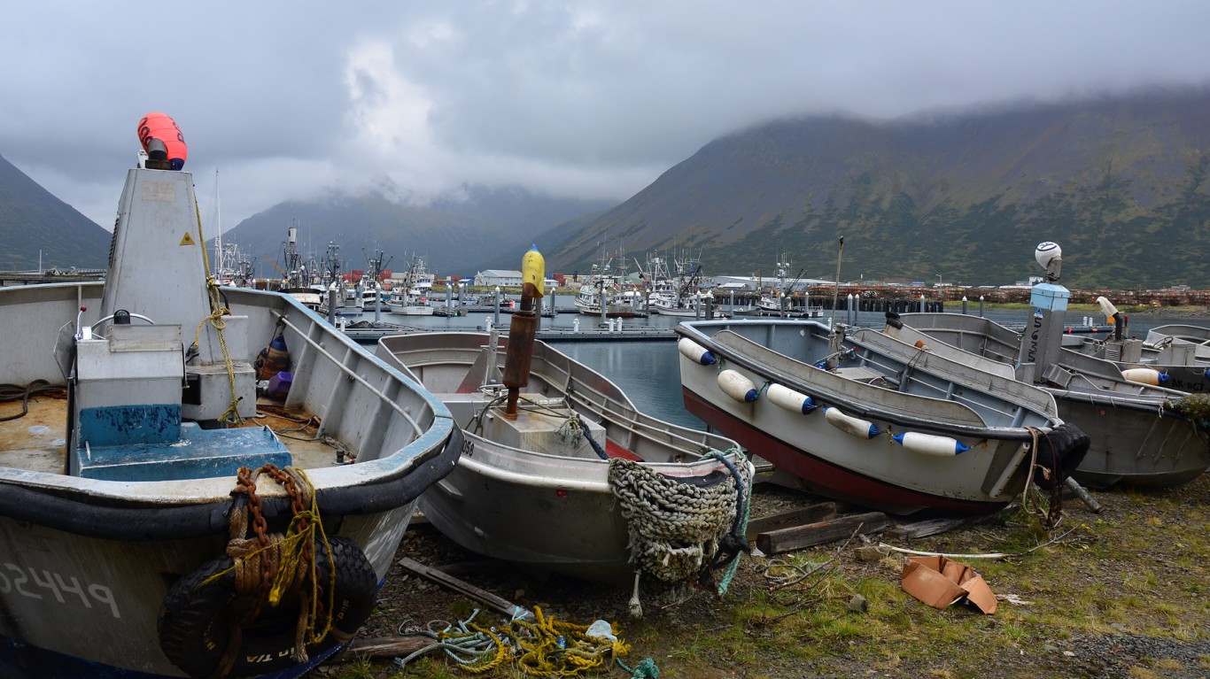 Skiffs at King Cove by James Brooks