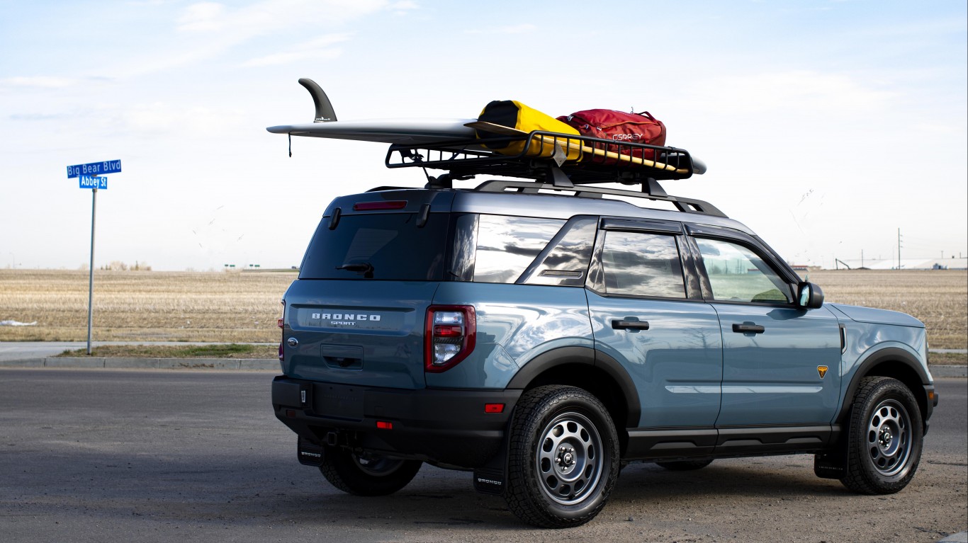 Blue Bronco Sport by Truck Hardware