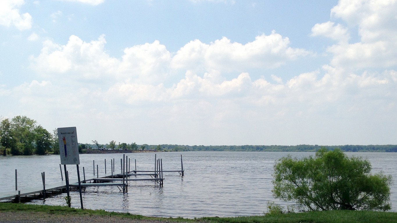 Mosquito Creek Lake - Causeway... by Jack Pearce