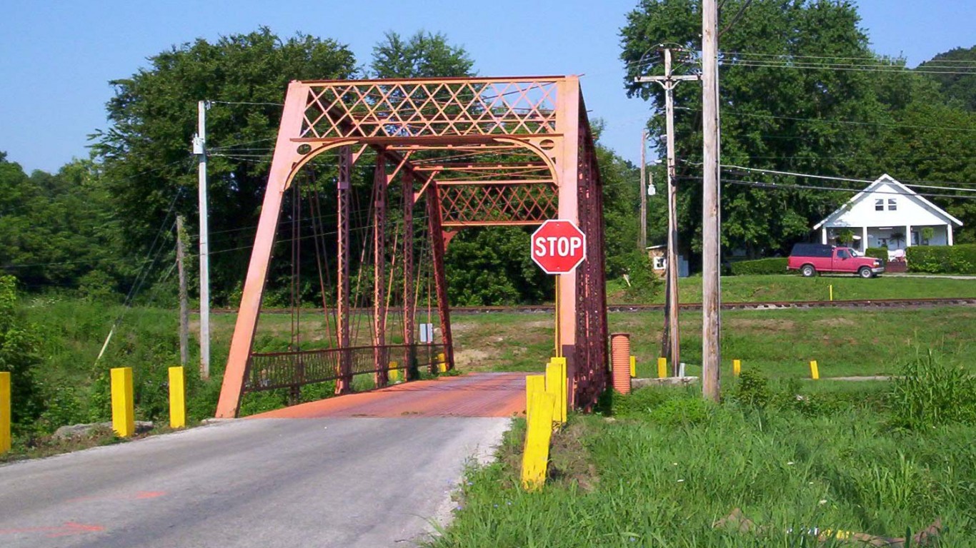 French Lick Bridge 1 by Rod Detty