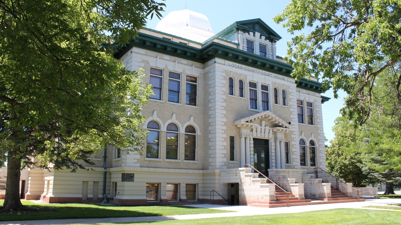 Logan County Courthouse (Color... by Jeffrey Beall