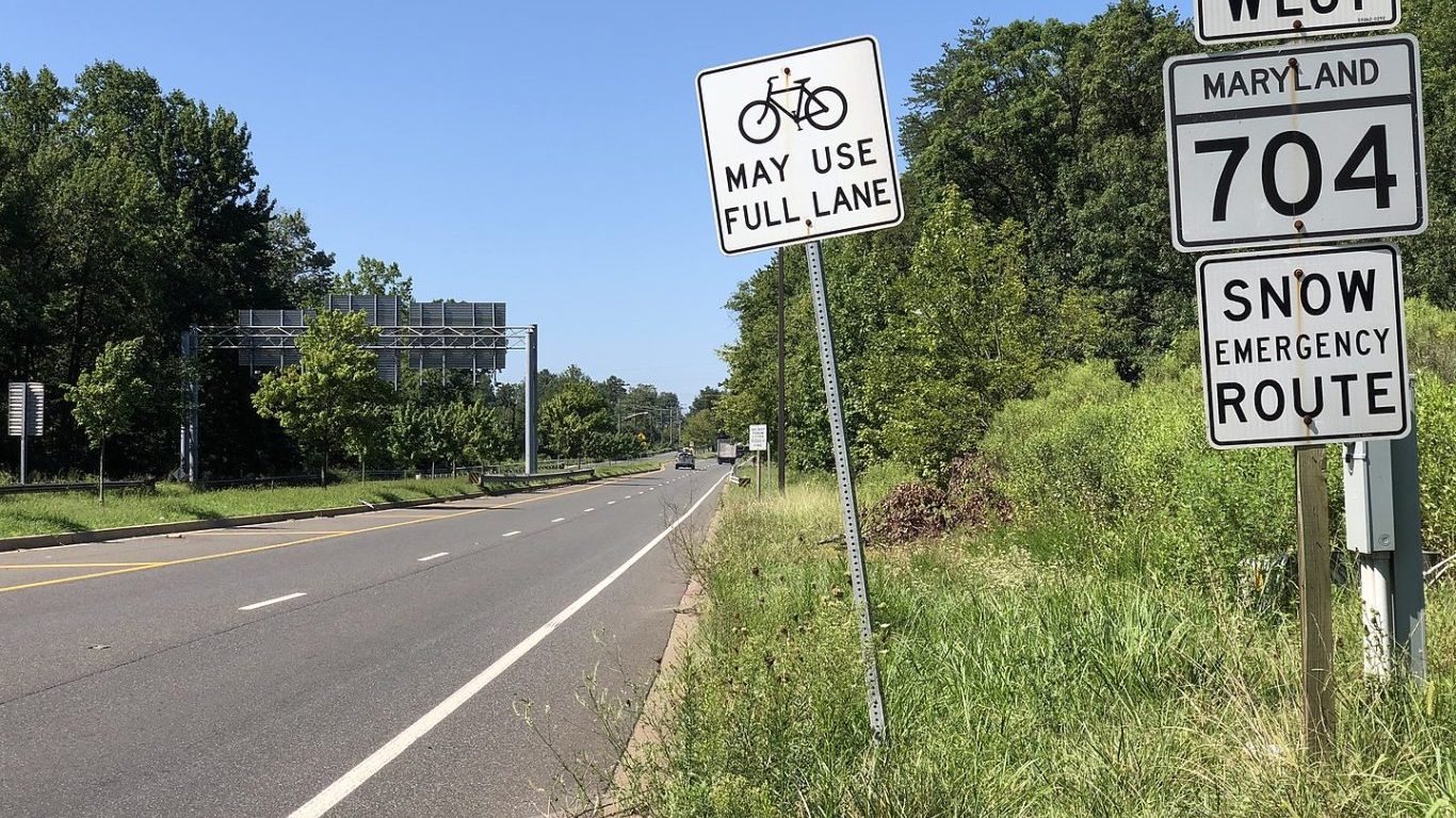 View west along Maryland State Route 704 by Famartin