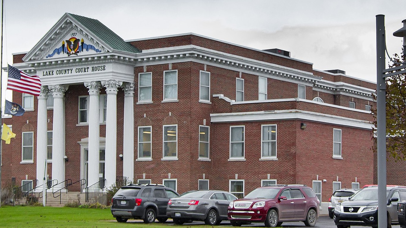 Lake County Courthouse-Michigan by rossograph