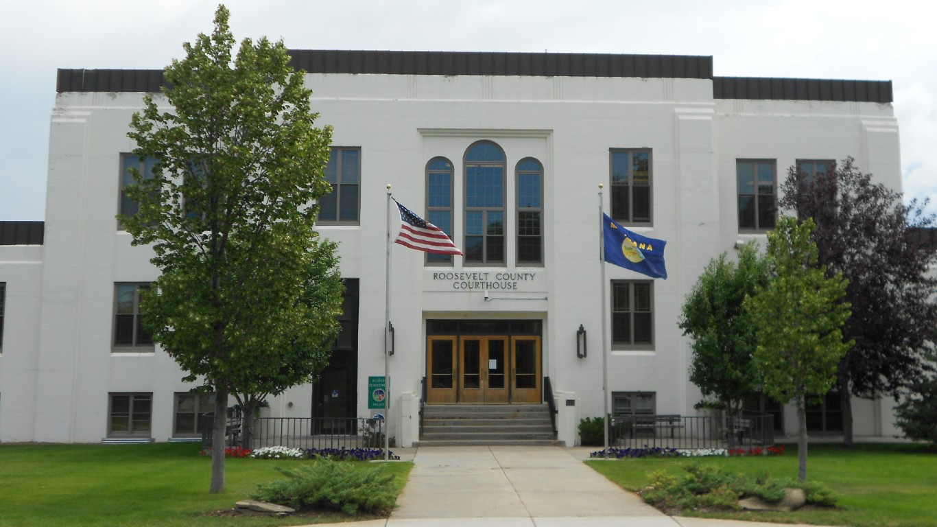 Roosevelt County Courthouse- Wolf Point MT by J.B. Chandler