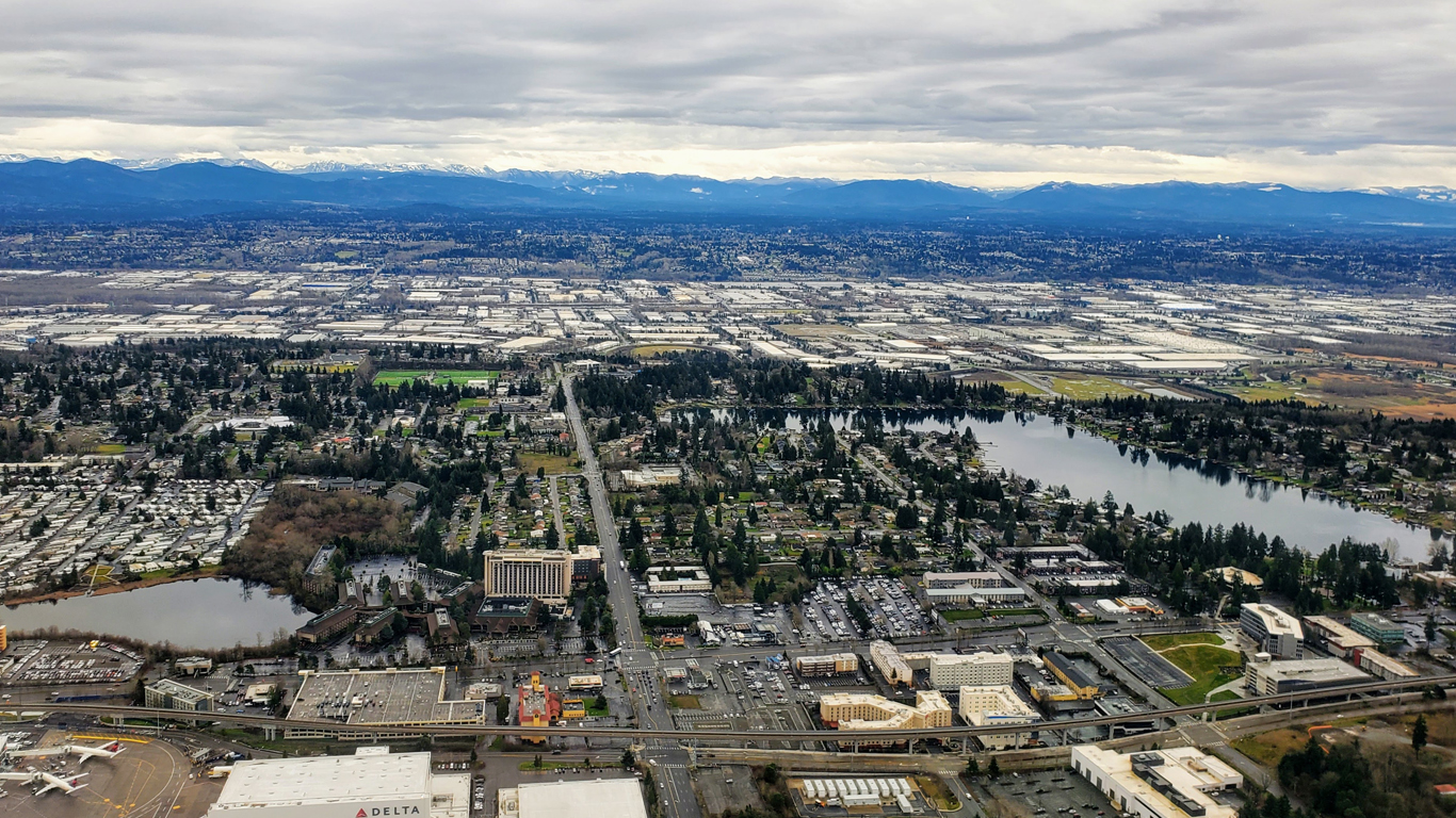 SeaTac Washington Areal View by ImogenCaroline 