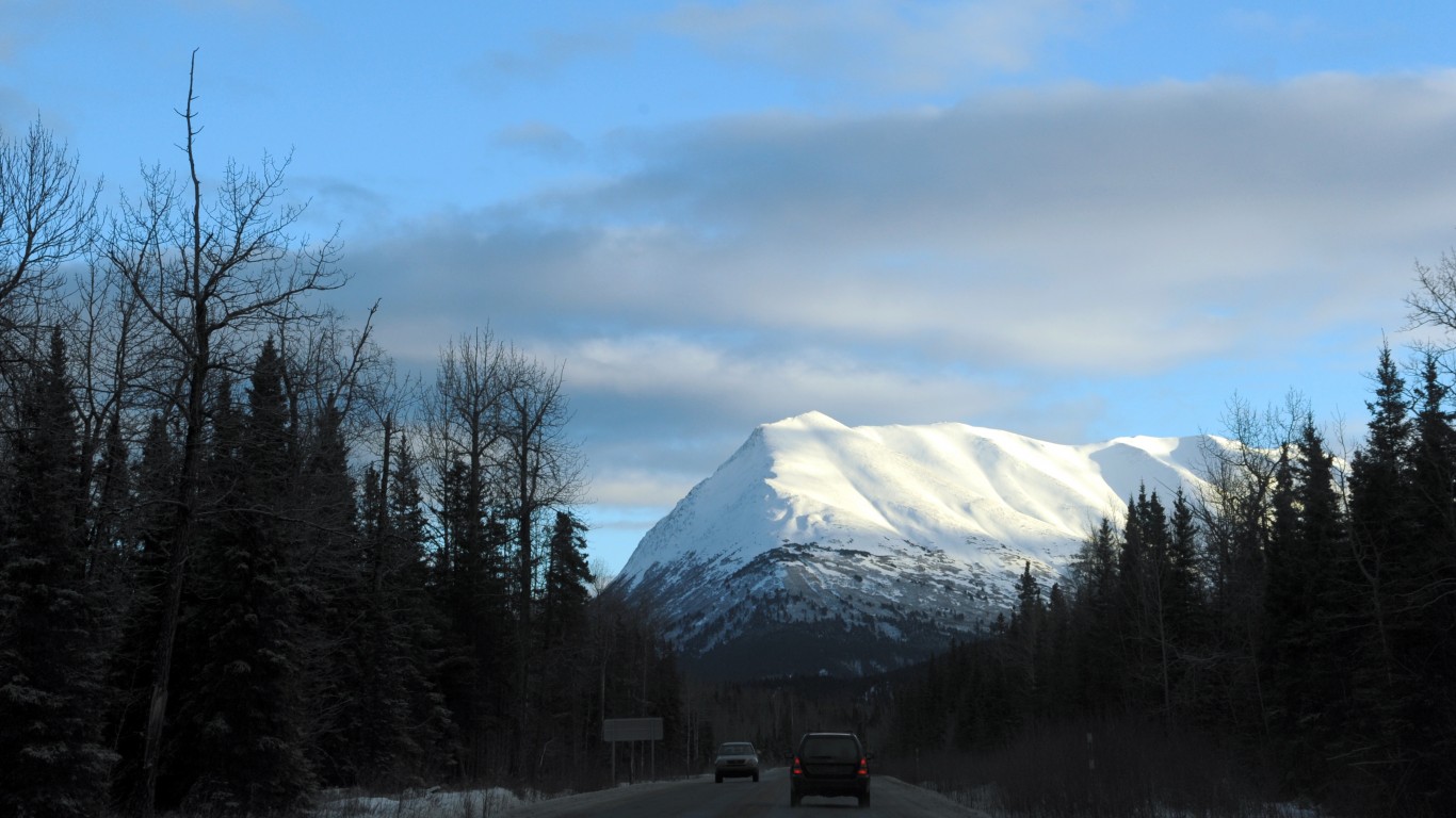 Snowy white peak, Kenai Penins... by Wonderlane