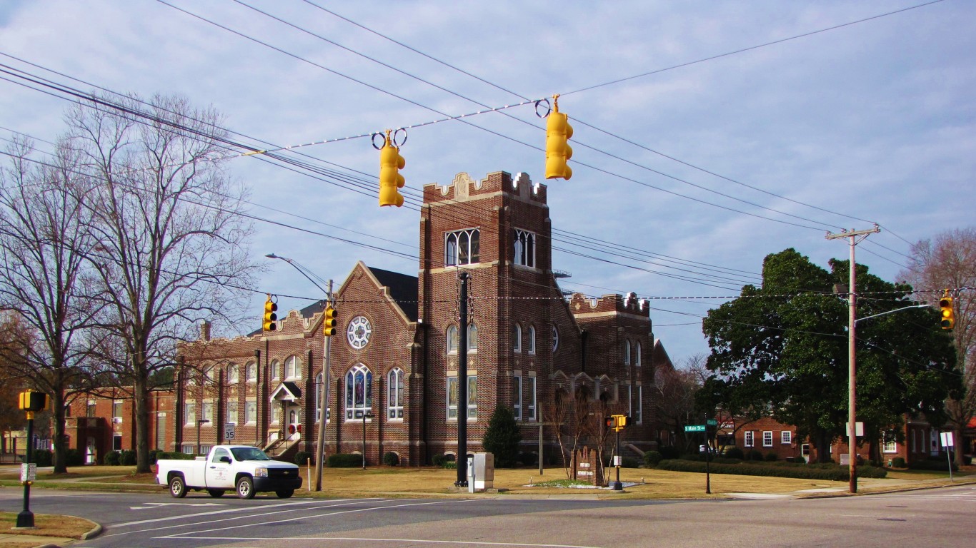 Laurinburg First Methodist by Gerry Dincher