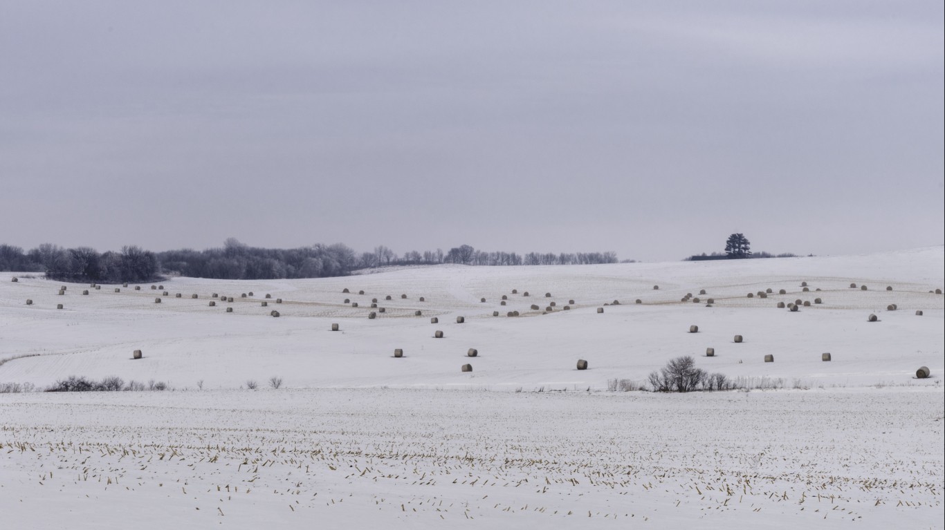 Haybales and fog in Pierce Cou... by Lorie Shaull