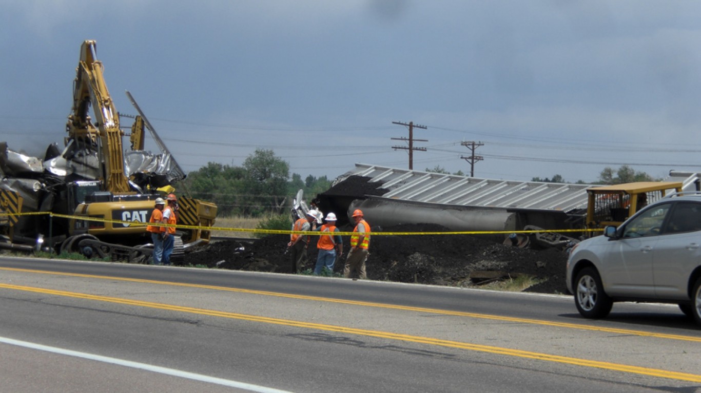 Train Derailment Fountain, CO ... by Paul Lavelle