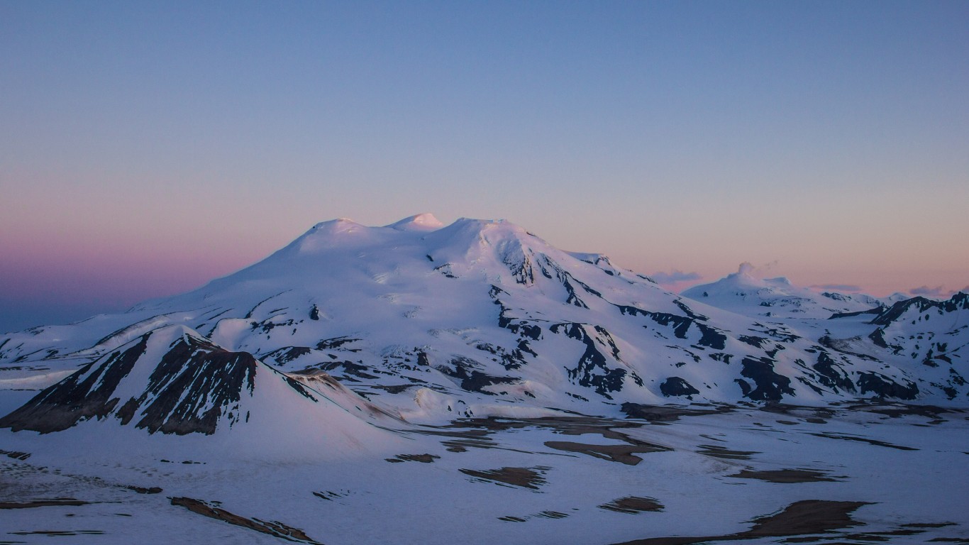 Mount Mageik Evening by Katmai National Park and Preserve