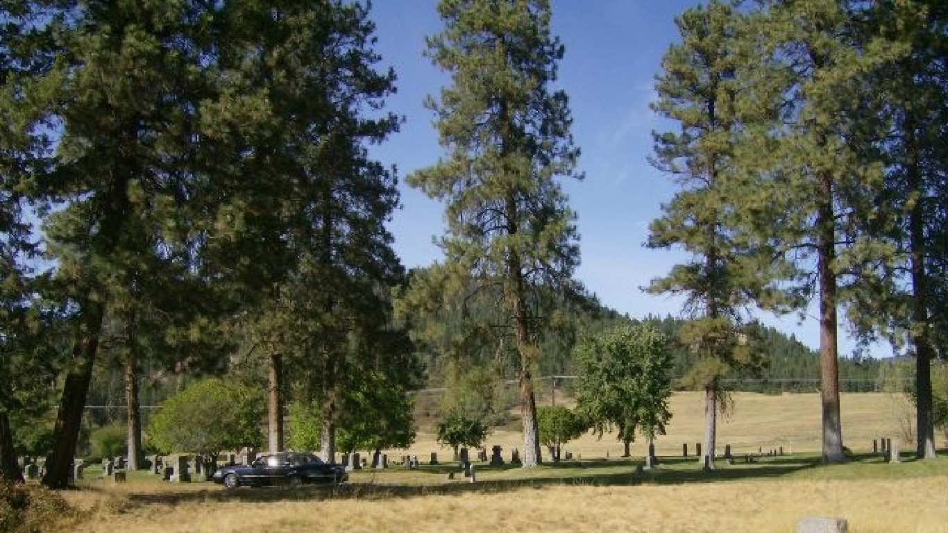 Highland Cemetery - Colville Washington crop by Tonya Stinson