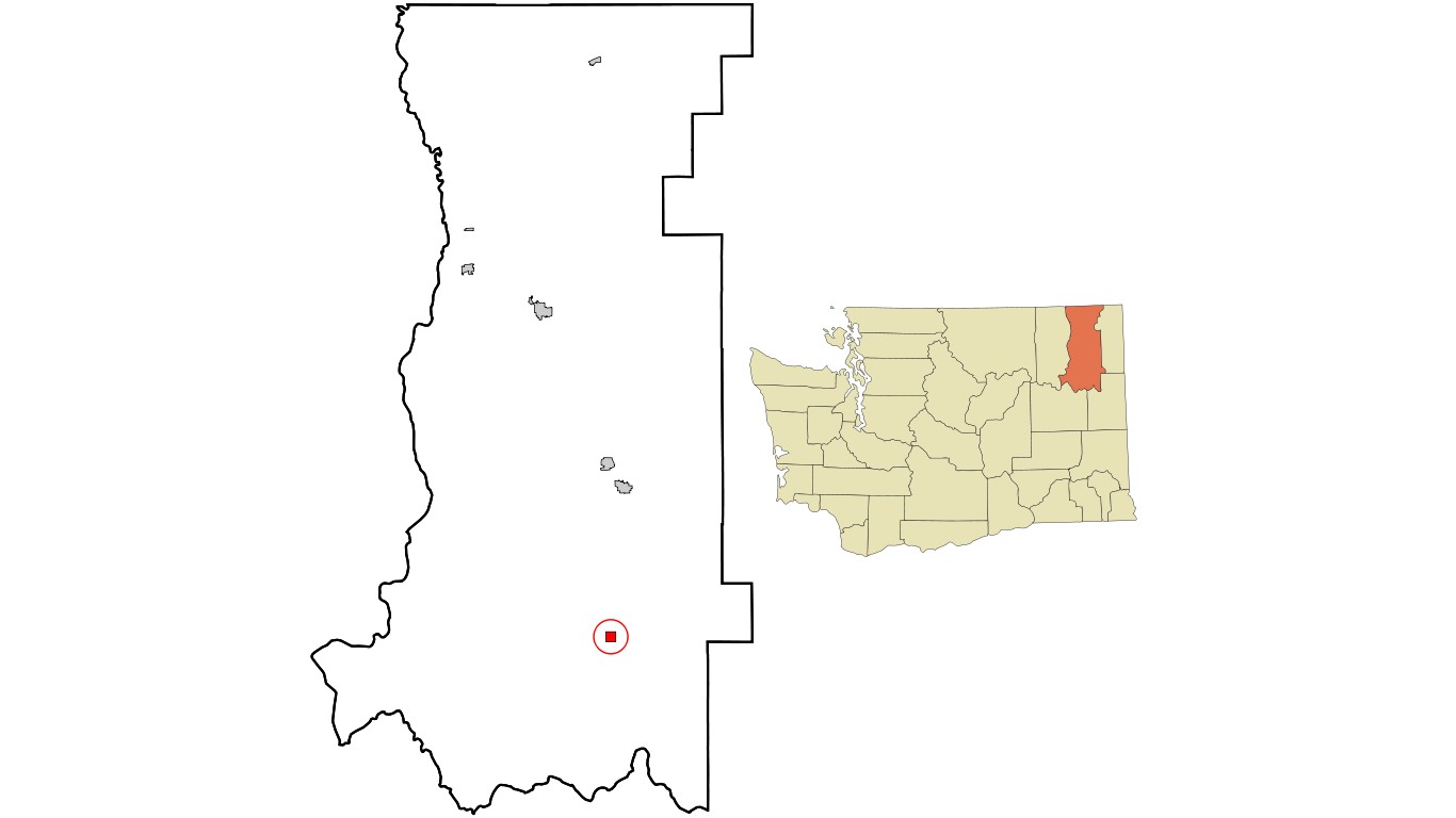 Stevens County Washington Incorporated and Unincorporated areas Springdale Highlighted by Arkyan / Wikimedia Commons