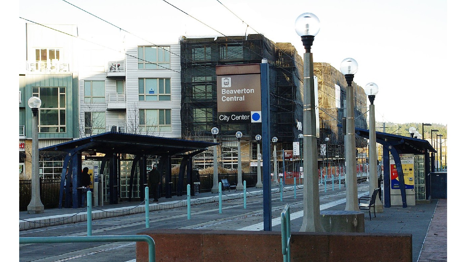 Beaverton Central MAX station - Beaverton, Oregon by M.O. Stevens 