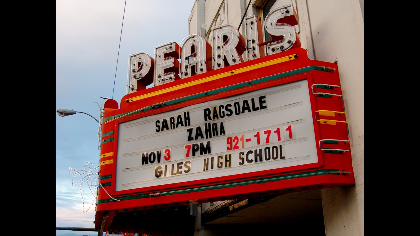 Pearis Movie Theater Marquee by Taber Andrew Bain