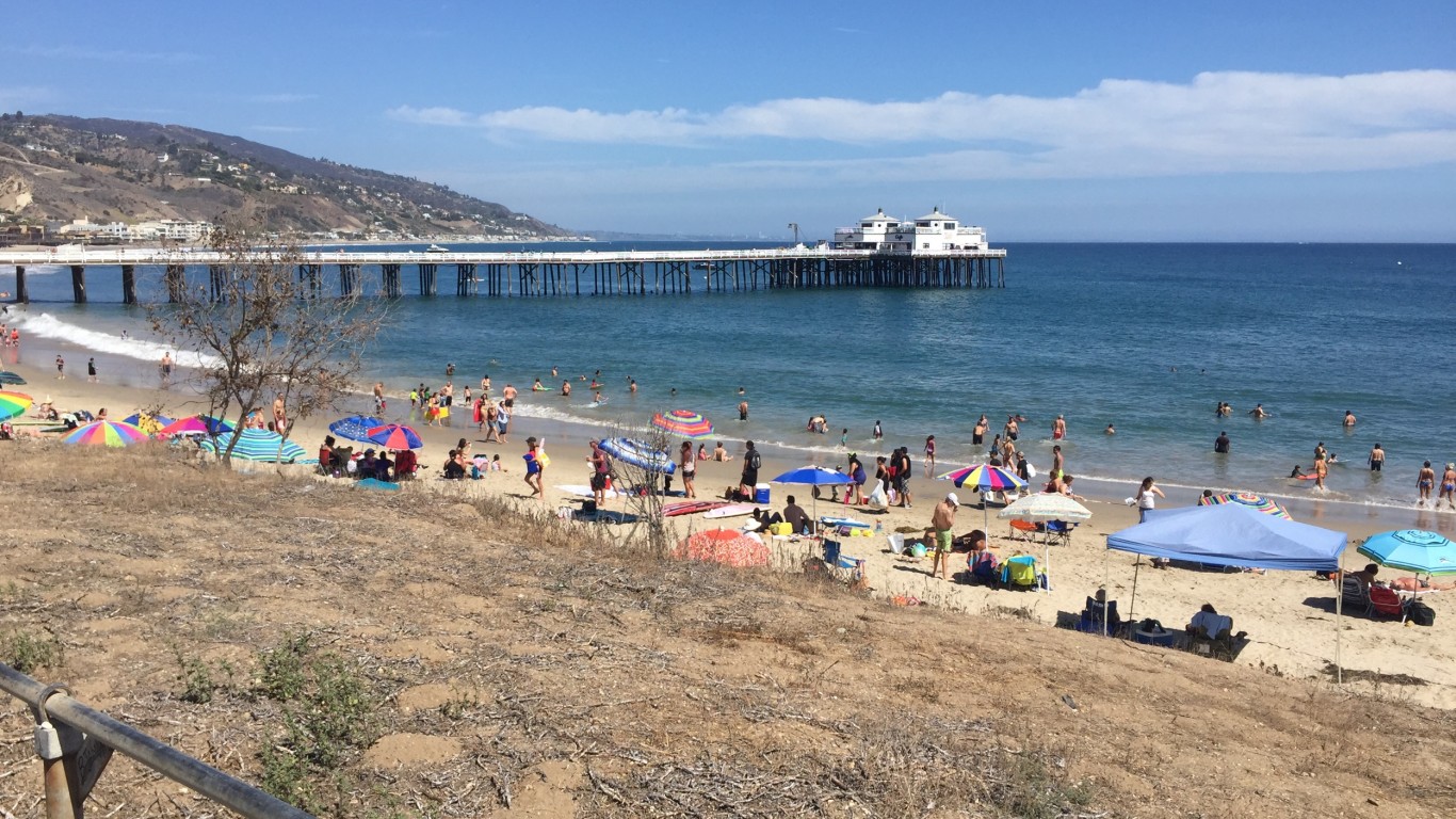 Malibu beach by Steve Watkins