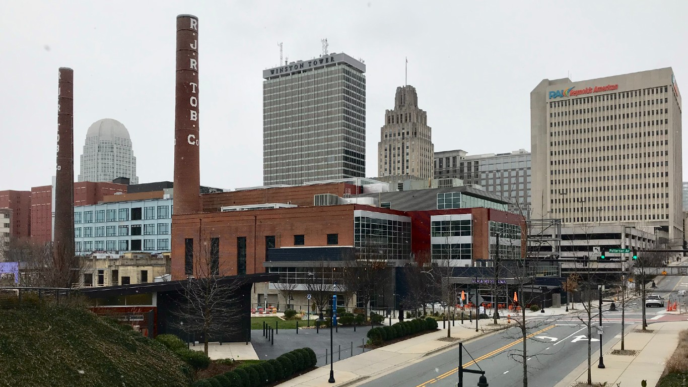 Winston-Salem skyline by Indy beetle