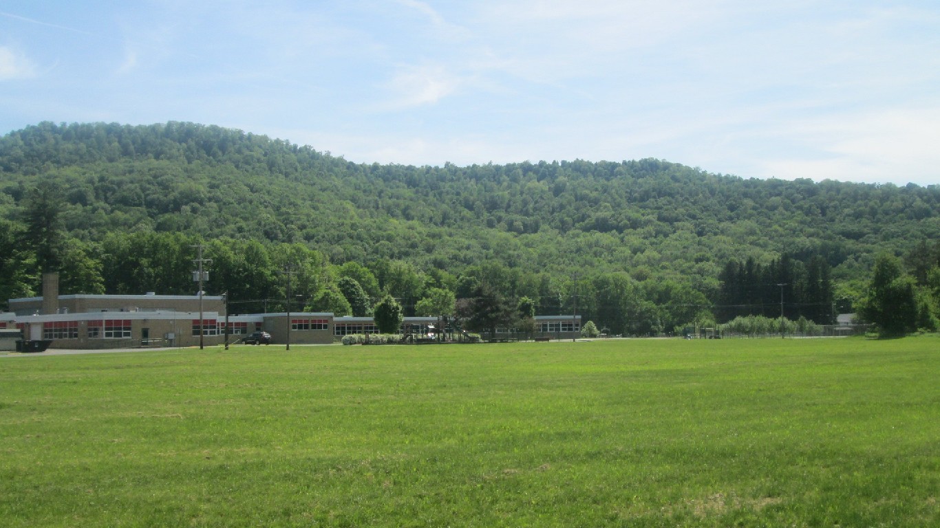 Field behind the Elementary School in Shinglehouse, PA by Random Retail