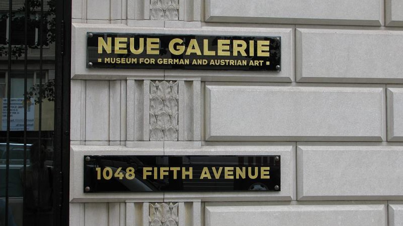 neue galerie sign by Steven Damron