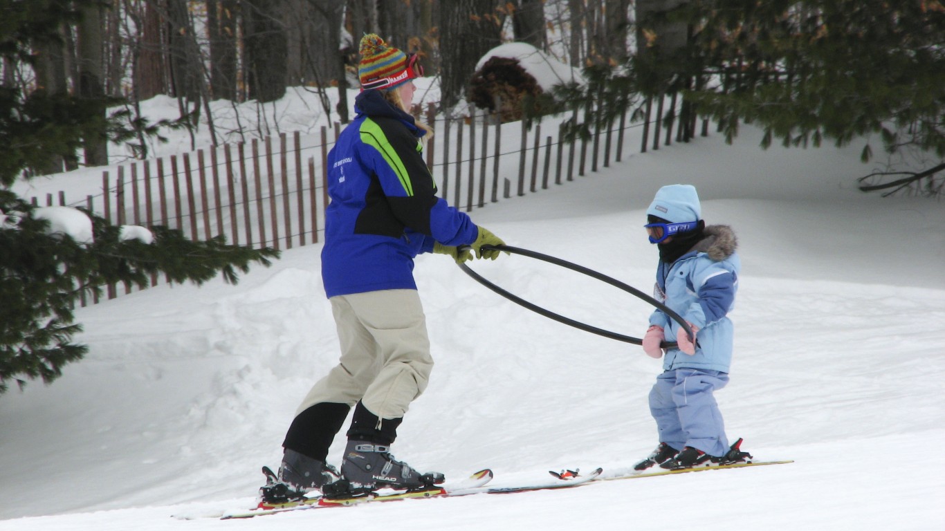 Jasmine on the ski hill by Andy Eick