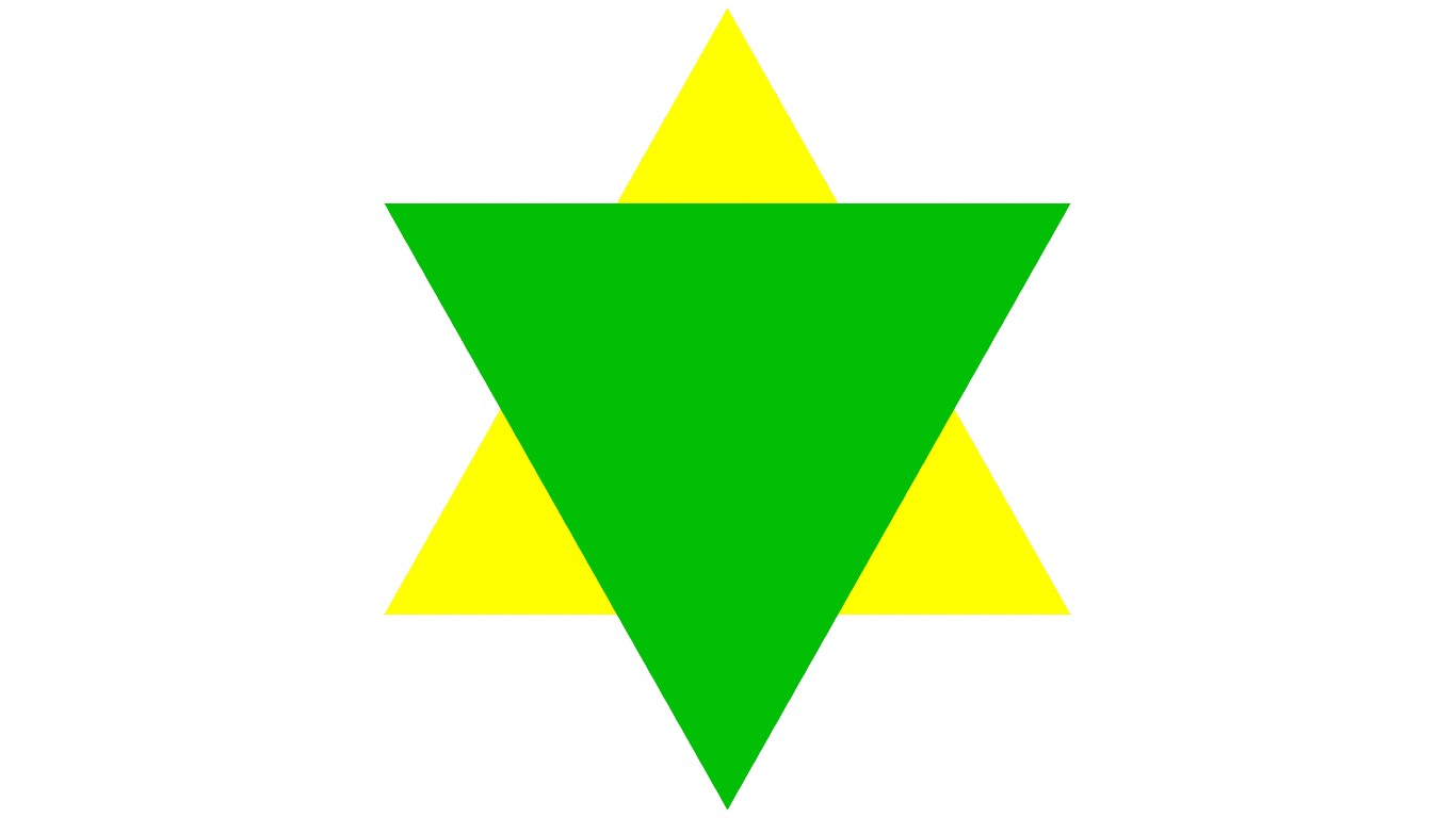 Green triangle jew by Fibonacci