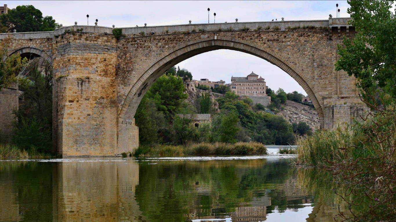 Alcantara Bridge Reflections by Jocelyn Erskine-Kellie