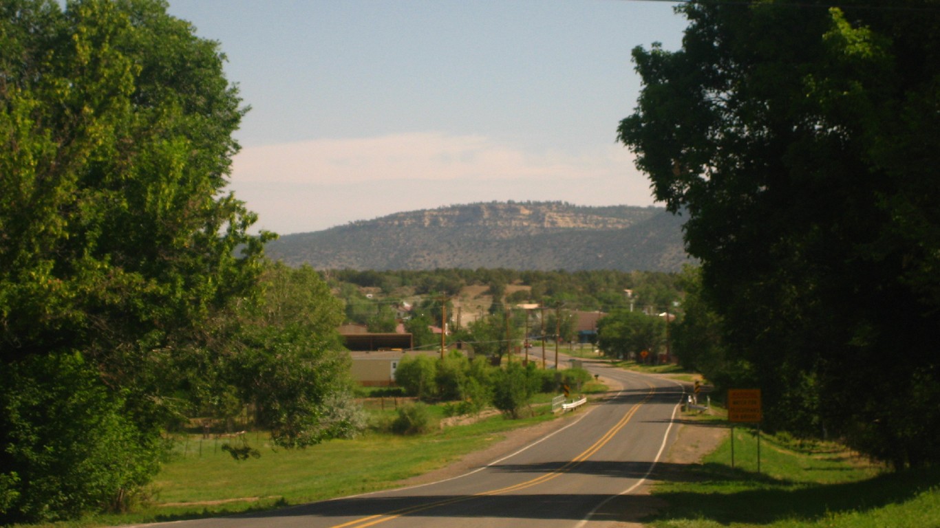 Mountain road west of Cimarron, NM IMG 0539 by Billy Hathorn