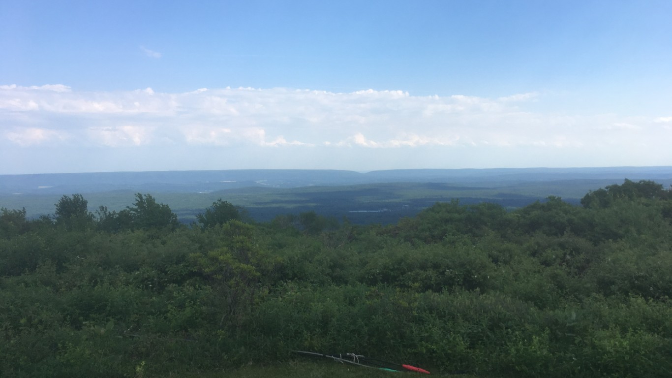 Big Pocono State Park view south from Camelback Mountain by Dough4872