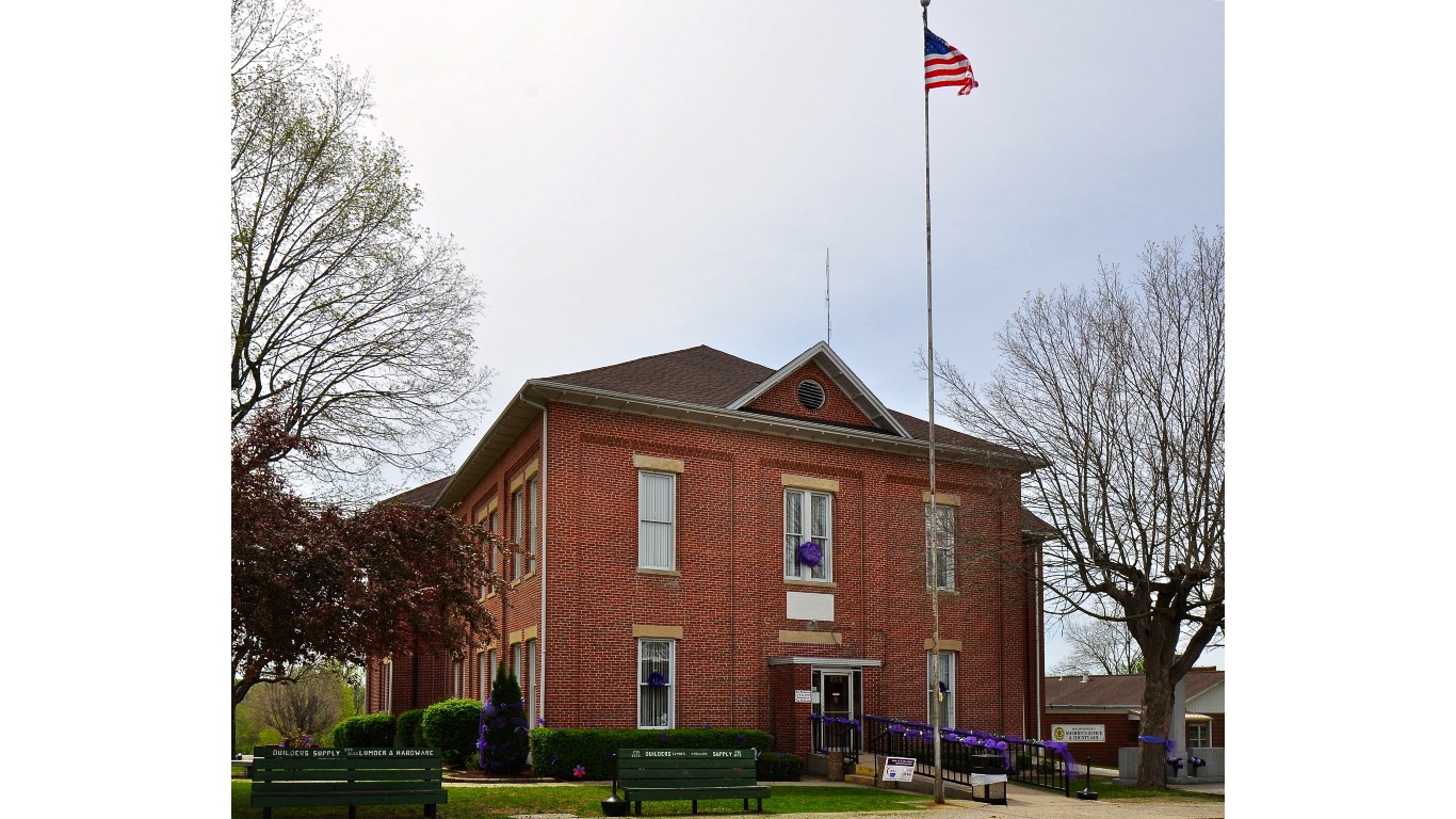 Bollinger County Courthouse-rectilinear by Skye Marthaler