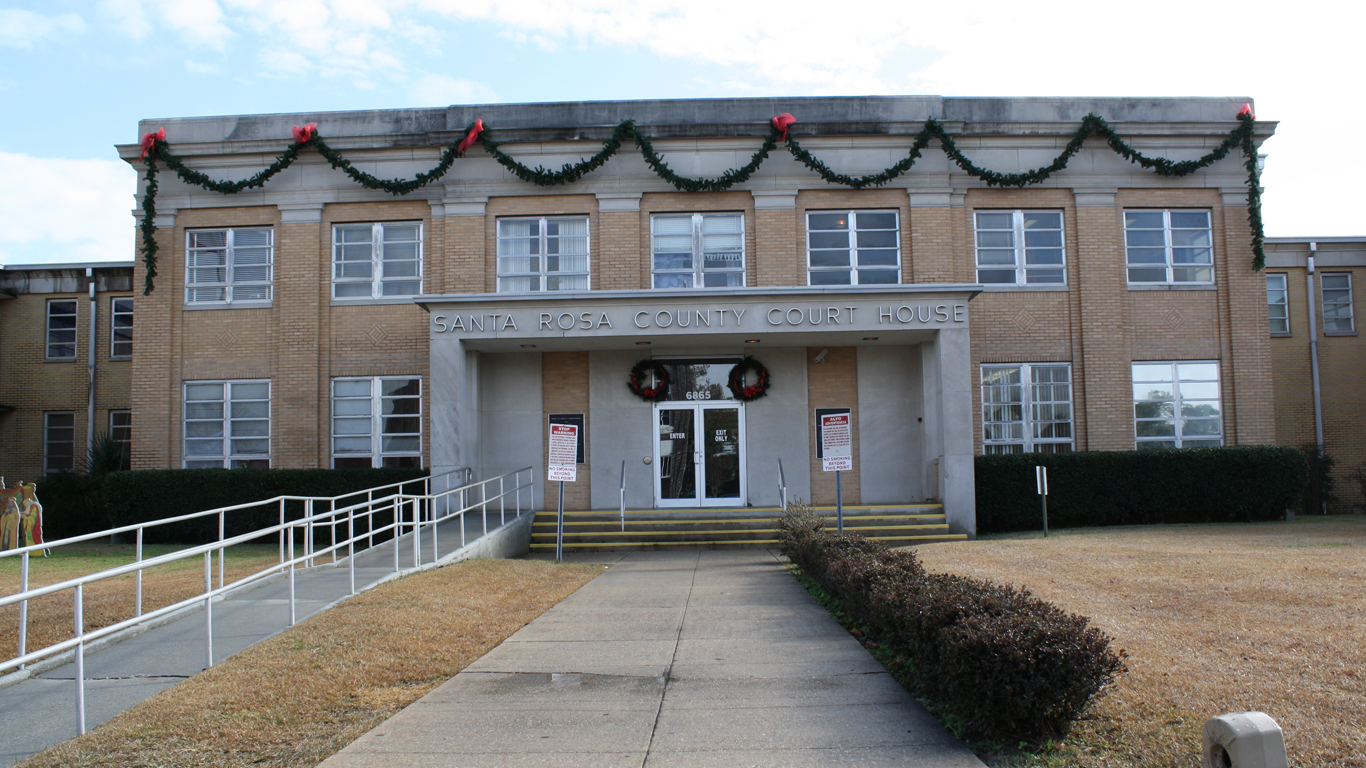 Milton, FL, Courthouse, Santa Rosa County, 12-16-2010 (1) by Georgia Guercio