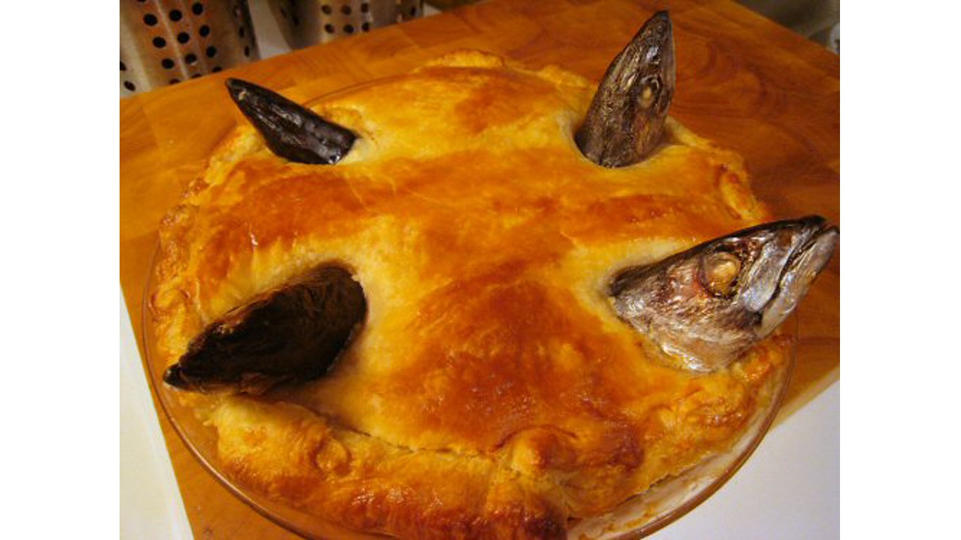 Baked stargazy pie by Krista