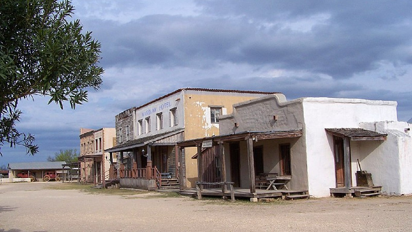 Alamo village street 2006 by Larry D. Moore