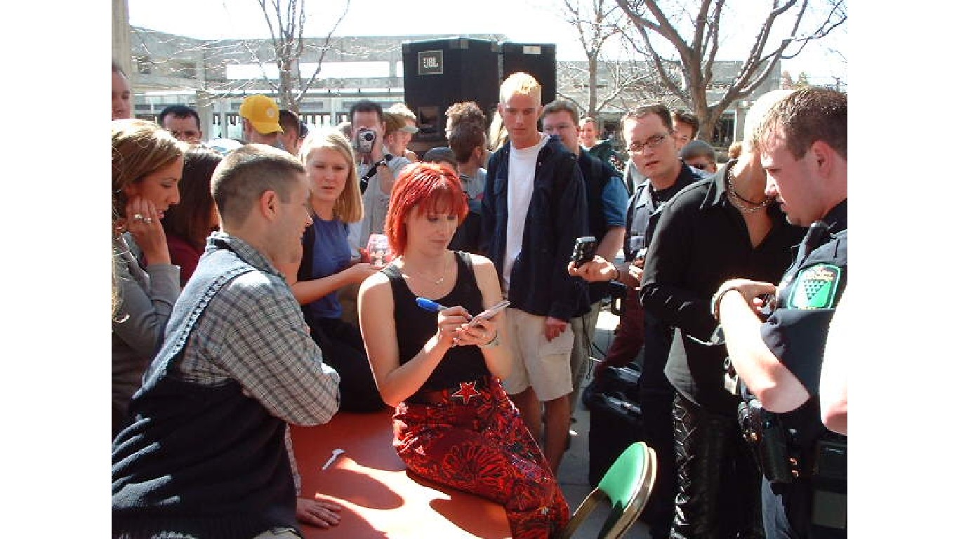 Tiffany signing autographs at UVU by An Errant Knight