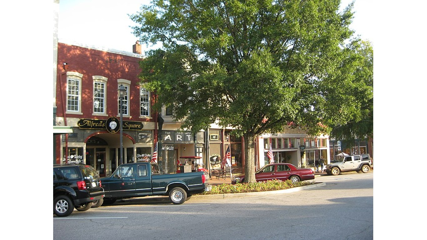 Washington, Georgia storefronts in Commercial Historic District by TampAGS