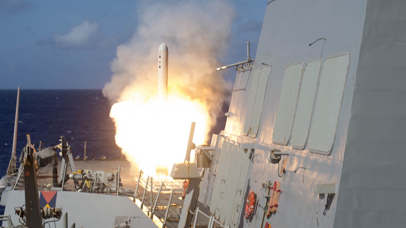 A Tomahawk cruise missile laun... by Official U.S. Navy Page