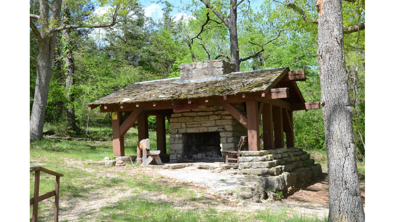 Lake Leatherwood Park Historic District, Fire Place by Valis55