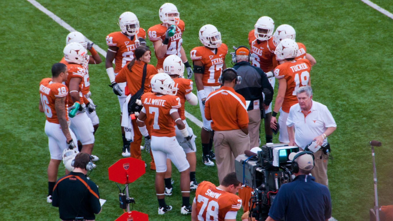 Texas Longhorns vs Florida Atl... by Randall Chancellor