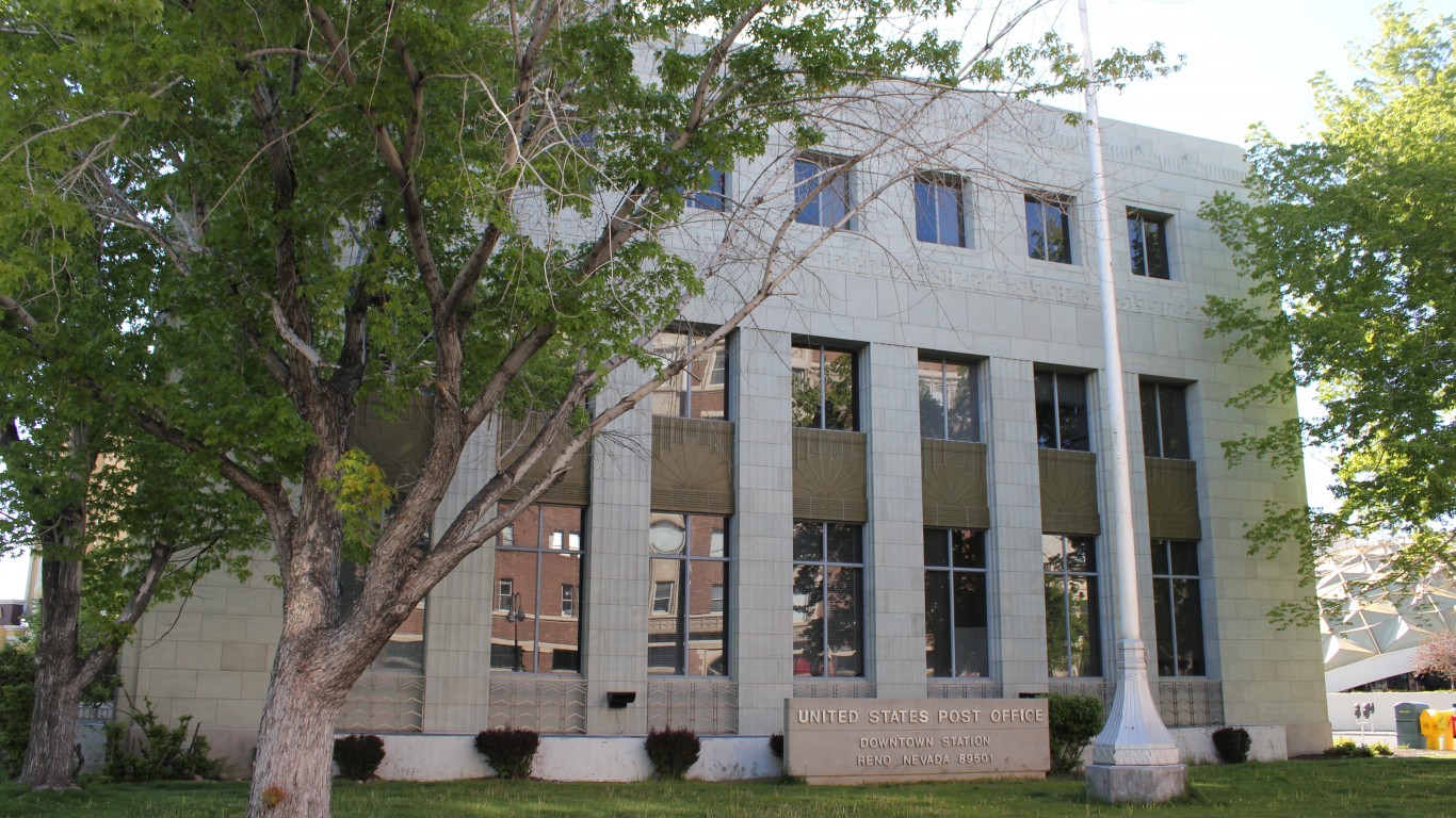 US Post Office, Reno Nevada by Jeffrey Beall