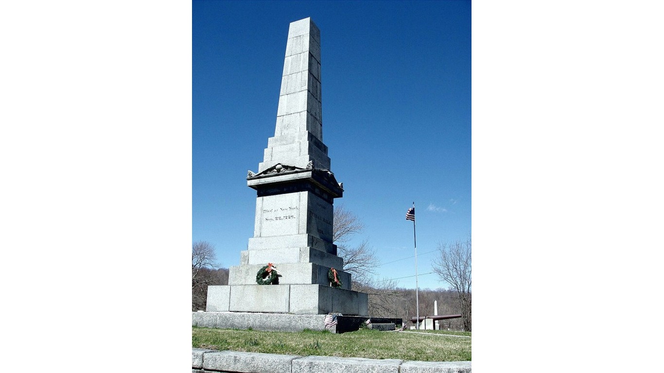 Nathan Hale Memorial, Coventry CT by Jerry Dougherty