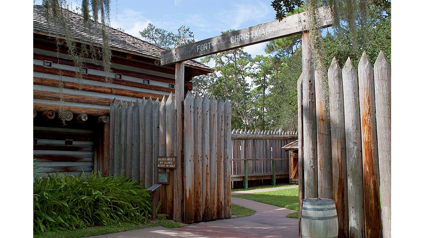 Fort Christmas historical Park - Fort Entrance by TomFawls