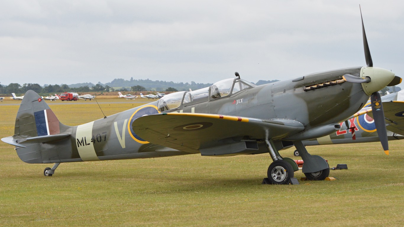 Supermarine Spitfire T9 u00e2u0080u0098ML4... by Alan Wilson