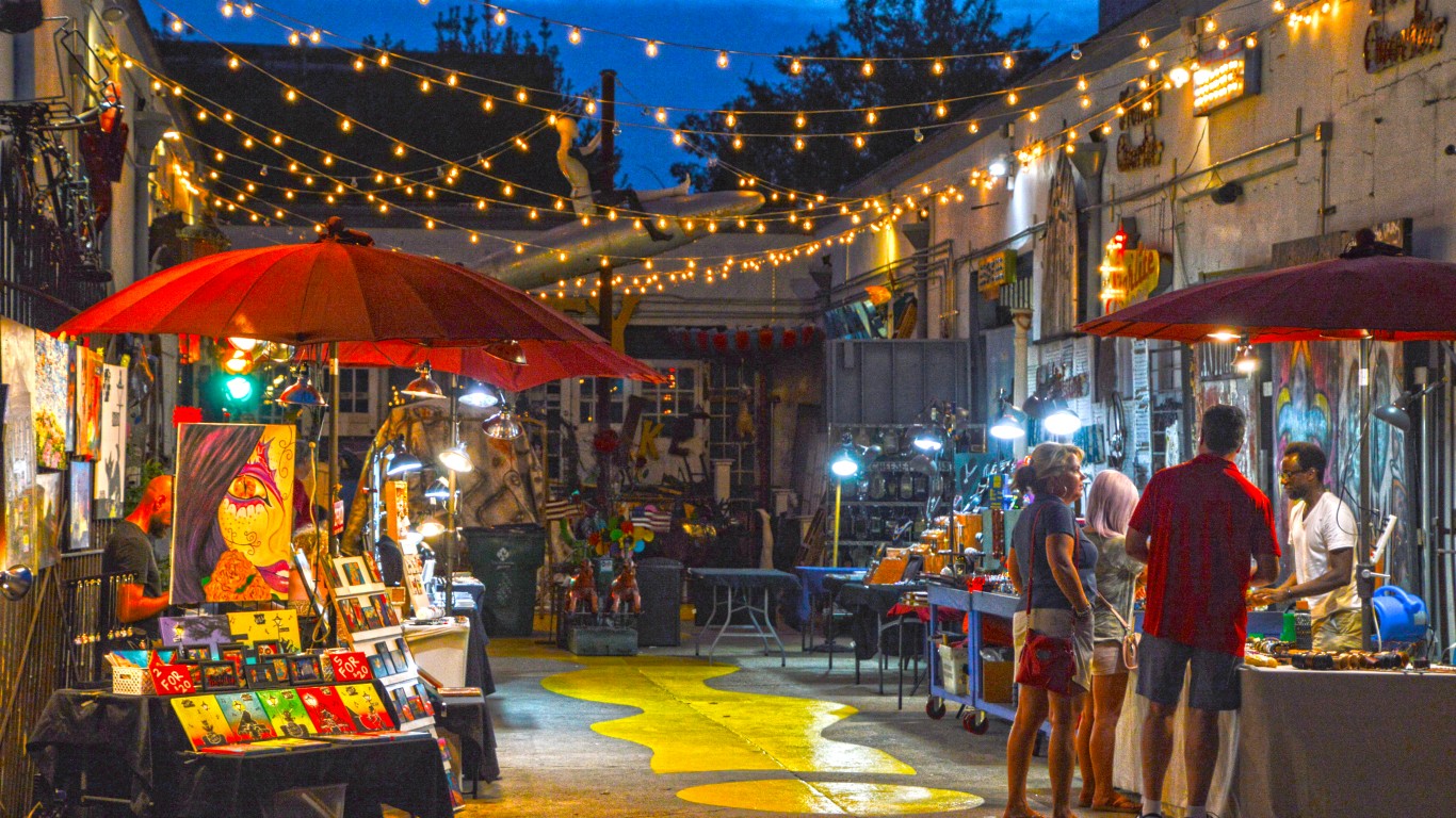 Street Market on Frenchmen Str... by Michael Gaylard